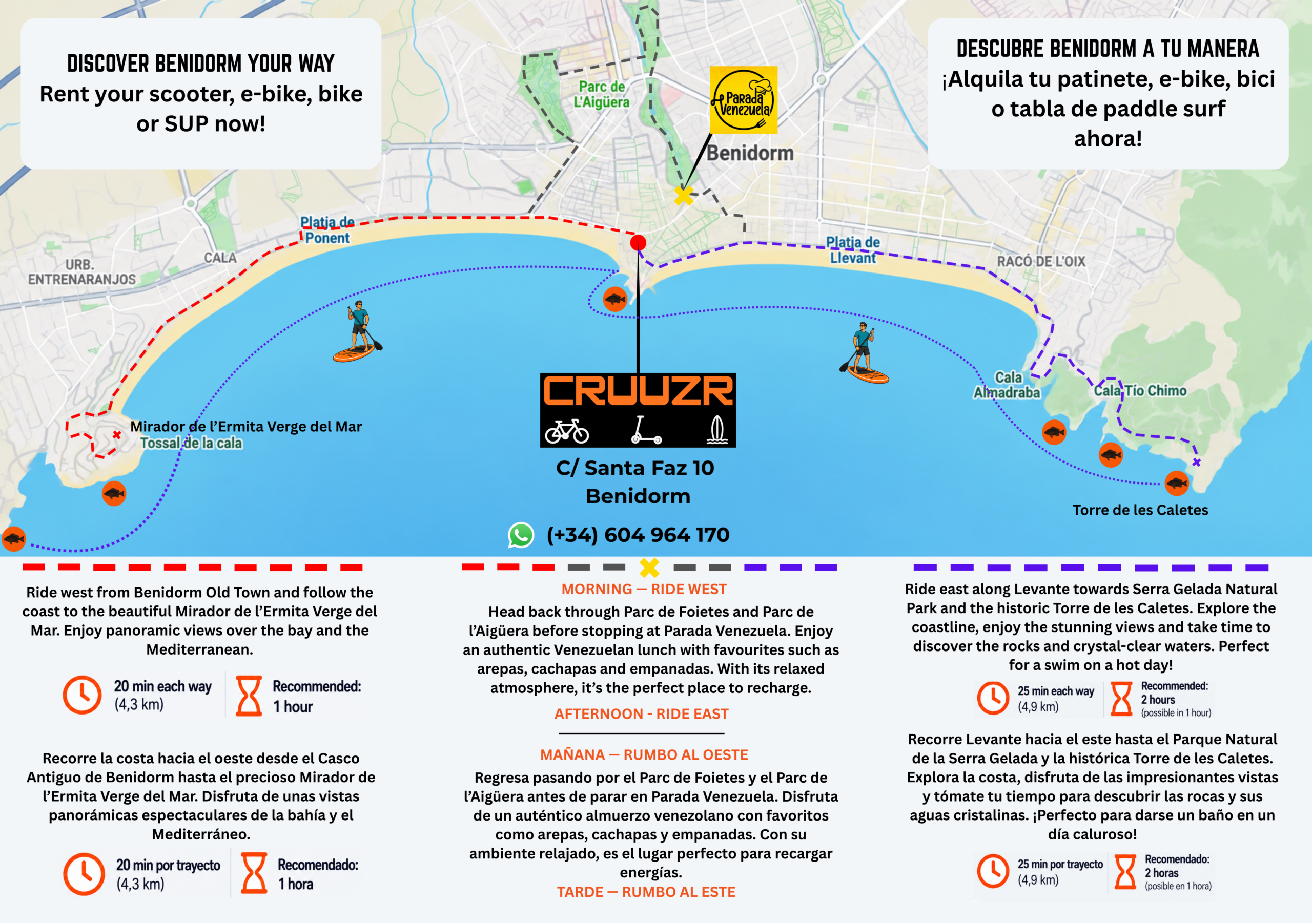 Explore CRUUZR’s coastal bicycle routes